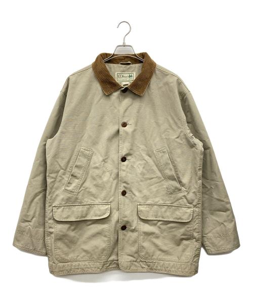 L.L.Bean（エルエルビーン）L.L.Bean (エルエルビーン) 裏地魚柄ハンティングジャケット ベージュ サイズ:MEN'S L REGの古着・服飾アイテム