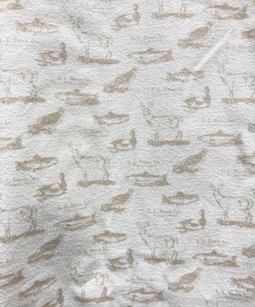 L.L.Bean（エルエルビーン）L.L.Bean (エルエルビーン) 裏地魚柄ハンティングジャケット ベージュ サイズ:MEN'S L REGの古着・服飾アイテム