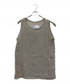 BLUE SUNFLOWERブルーサンフラワー）の古着「メッシュタンクトップ」｜ベージュ