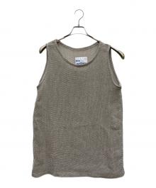 BLUE SUNFLOWER（ブルーサンフラワー）の古着「メッシュタンクトップ」｜ベージュ