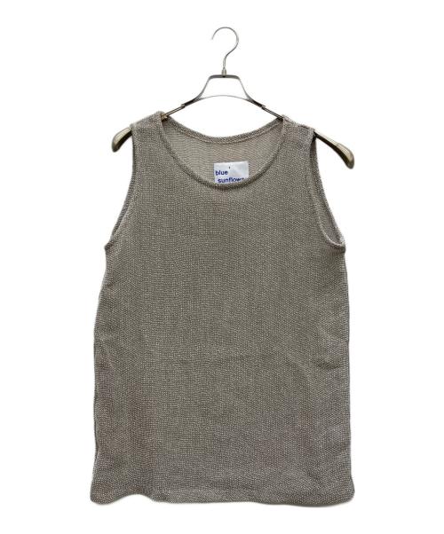 BLUE SUNFLOWER（ブルーサンフラワー）BLUE SUNFLOWER (ブルーサンフラワー) メッシュタンクトップ ベージュ サイズ:50の古着・服飾アイテム