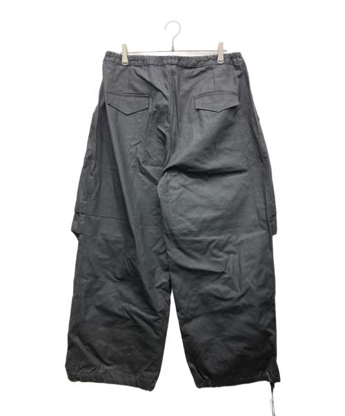 QUEENHOT CONTERENT（クイーンホット コンテンツ）QUEENHOT CONTERENT (クイーンホット コンテンツ) ワイドドローコードパンツ ブラック サイズ:6の古着・服飾アイテム