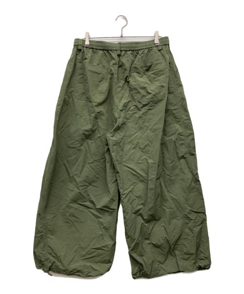 ARCH by ROARINGWILD（アーチバイロアリングワールド）ARCH by ROARINGWILD (アーチバイロアリングワールド) バギーワイドナイロンパンツ グリーン サイズ:XLの古着・服飾アイテム
