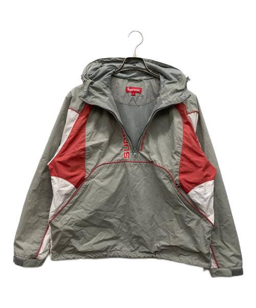 SUPREME（シュプリーム）Supreme (シュプリーム) Paneled Half Zip Pullover グレー サイズ:Sの古着・服飾アイテム