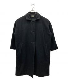 オローネ（オローネ）の古着「６つボタンバルーンコート」｜ブラック