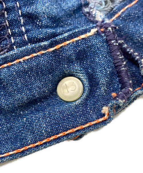 VINTAGE（ヴィンテージ）VINTAGE (ヴィンテージ) ヴィンテージデニムペインターパンツ インディゴ サイズ:不明の古着・服飾アイテム