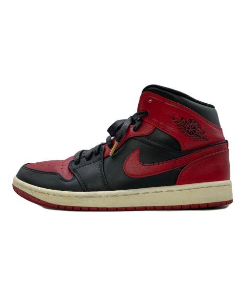 NIKE（ナイキ）NIKE (ナイキ) AIR JORDAN 1 MID レッド×ブラック サイズ:US10の古着・服飾アイテム