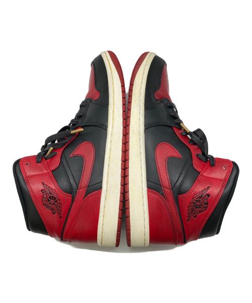 NIKE（ナイキ）NIKE (ナイキ) AIR JORDAN 1 MID レッド×ブラック サイズ:US10の古着・服飾アイテム