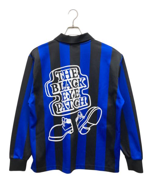 THE BLACK EYE PATCH（ブラックアイパッチ）THE BLACK EYE PATCH (ブラックアイパッチ) ゲームシャツ ブラック×ネイビー サイズ:Lの古着・服飾アイテム