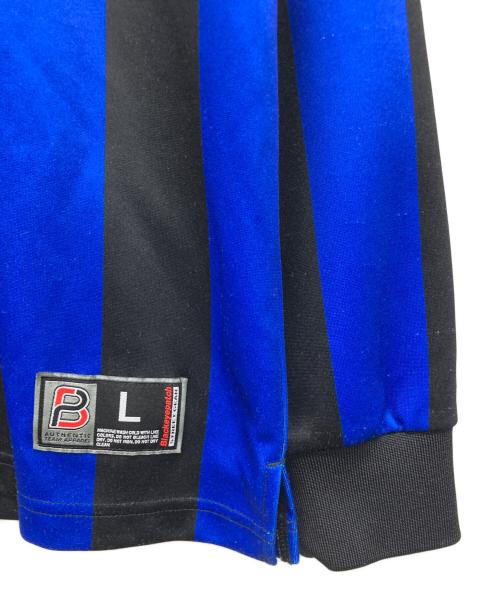 THE BLACK EYE PATCH（ブラックアイパッチ）THE BLACK EYE PATCH (ブラックアイパッチ) ゲームシャツ ブラック×ネイビー サイズ:Lの古着・服飾アイテム