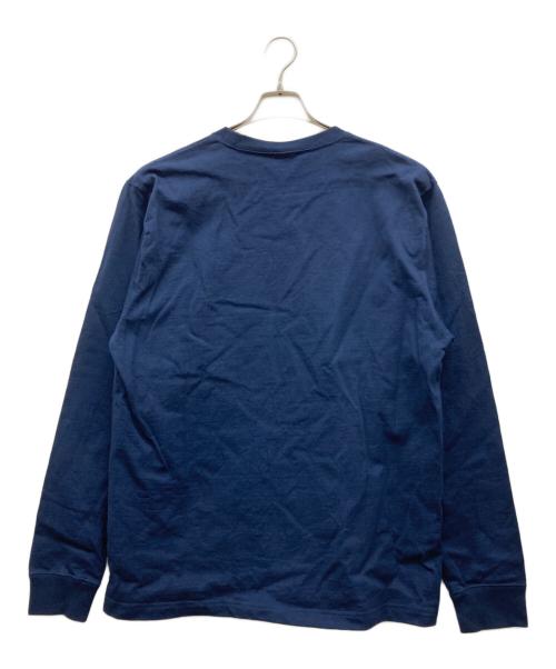 THE BLACK EYE PATCH（ブラックアイパッチ）THE BLACK EYE PATCH (ブラックアイパッチ) ロングスリーブカットソー ネイビー サイズ:Lの古着・服飾アイテム