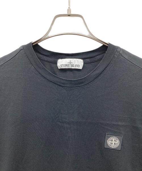 STONE ISLAND（ストーンアイランド）STONE ISLAND (ストーンアイランド) ワッペンTシャツ ブラック サイズ:XLの古着・服飾アイテム