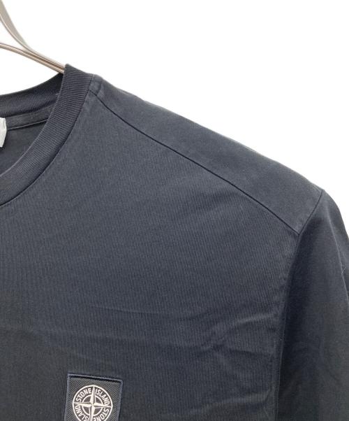 STONE ISLAND（ストーンアイランド）STONE ISLAND (ストーンアイランド) ワッペンTシャツ ブラック サイズ:XLの古着・服飾アイテム