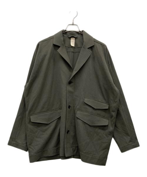 O project（オープロジェクト）O project (オープロジェクト) BRUSHED SOFT WOOL CLOTH-TAUPE カーキ サイズ:Mの古着・服飾アイテム