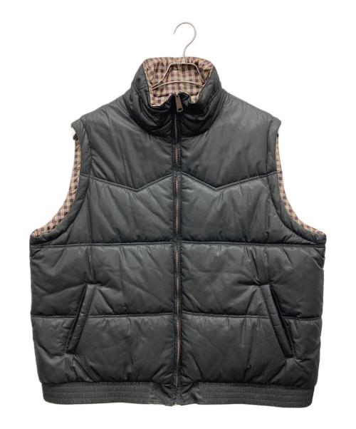 DAIRIKU（ダイリク）DAIRIKU (ダイリク) Reversible Check Nylon Vest ブラウン サイズ:Mの古着・服飾アイテム