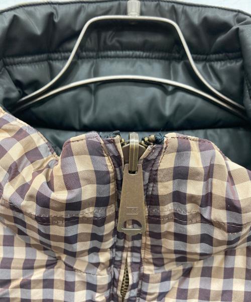 DAIRIKU（ダイリク）DAIRIKU (ダイリク) Reversible Check Nylon Vest ブラウン サイズ:Mの古着・服飾アイテム