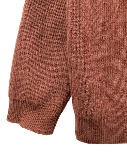 TTT MSW（ティー）TTT MSW (ティー) ハーフジップニットポロ ブラウン サイズ:Lの古着・服飾アイテム