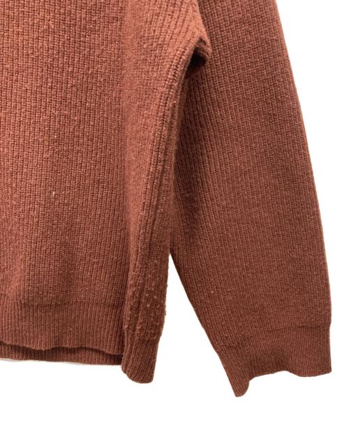 TTT MSW（ティー）TTT MSW (ティー) ハーフジップニットポロ ブラウン サイズ:Lの古着・服飾アイテム