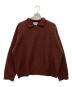 TTT MSW（ティー）の古着「ハーフジップニットポロ」｜ブラウン