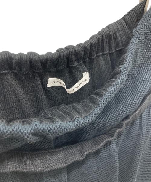 AKANE UTSUNOMIYA（アカネウツノミヤ）AKANE UTSUNOMIYA (アカネウツノミヤ) メッシュレイヤードスカート ブラック サイズ:36の古着・服飾アイテム