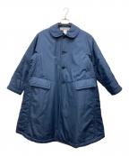 COMME des GARCONS COMME des GARCONSコムデギャルソン コムデギャルソン）の古着「ラウンドカラー Aライン中綿 コート」｜ネイビー