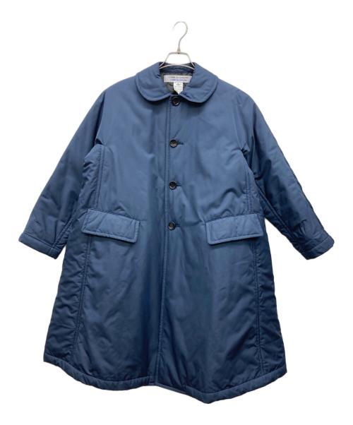COMME des GARCONS COMME des GARCONS（コムデギャルソン コムデギャルソン）COMME des GARCONS COMME des GARCONS (コムデギャルソン コムデギャルソン) ラウンドカラー Aライン中綿 コート ネイビー サイズ:XSの古着・服飾アイテム