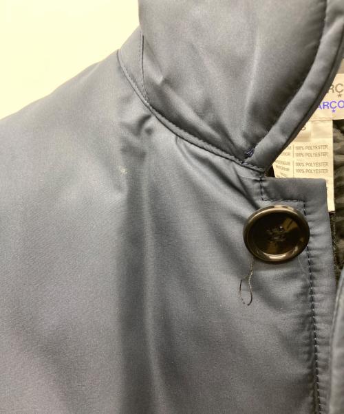 COMME des GARCONS COMME des GARCONS（コムデギャルソン コムデギャルソン）COMME des GARCONS COMME des GARCONS (コムデギャルソン コムデギャルソン) ラウンドカラー Aライン中綿 コート ネイビー サイズ:XSの古着・服飾アイテム