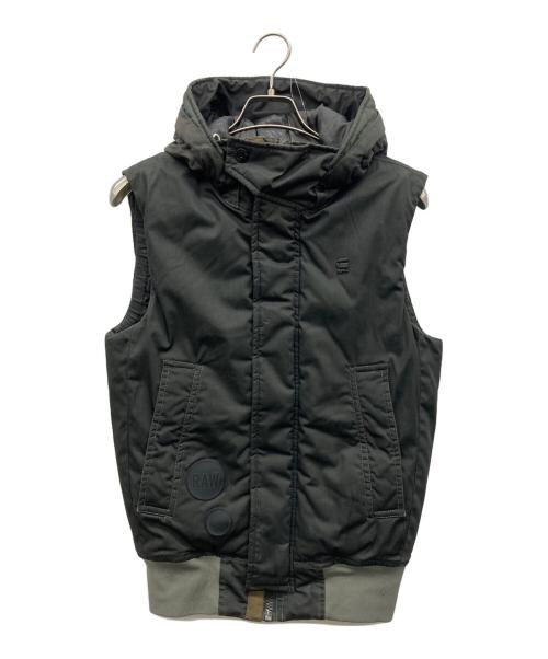G-STAR RAW（ジースターロゥ）G-STAR RAW (ジースターロゥ) EXPEDIC HOOD VEST ブラウン サイズ:XSの古着・服飾アイテム