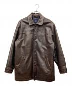 GAPギャップ）の古着「レザーカーコート」｜ブラウン