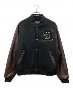 GRMYグライミー）の古着「切替スタジャン」｜ブラック