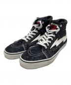 Rwevenge×Storm×TEAM SATAN 666リベンジストーム）の古着「Revenge×Storm リベンジストーム REVENGEXSTORM X TEAM SATAN - HI CUT BLACK スニーカー」｜ブラック