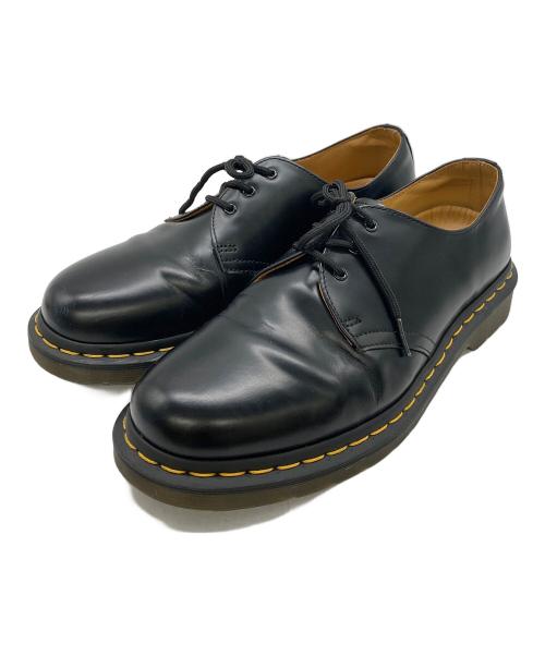 Dr.Martens（ドクターマーチン）Dr.Martens (ドクターマーチン) 3ホールレザーシューズ ブラック サイズ:UK8の古着・服飾アイテム
