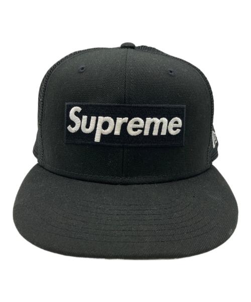 SUPREME（シュプリーム）SUPREME (シュプリーム) New Era (ニューエラ) ボックスロゴメッシュキャップ ブラック サイズ:7 1/2 59.6cmの古着・服飾アイテム