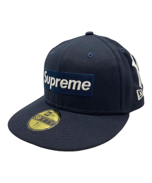 SUPREME（シュプリーム）SUPREME (シュプリーム) New Era (ニューエラ) NEW YORK YANKEES (ニューヨークヤンキース) NY YANKEES BOX LOGO キャップ ネイビー サイズ:7 1/2 59.6cmの古着・服飾アイテム