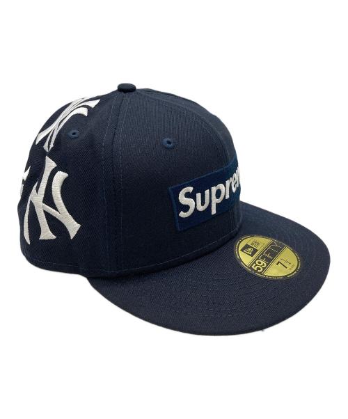 SUPREME（シュプリーム）SUPREME (シュプリーム) New Era (ニューエラ) NEW YORK YANKEES (ニューヨークヤンキース) NY YANKEES BOX LOGO キャップ ネイビー サイズ:7 1/2 59.6cmの古着・服飾アイテム