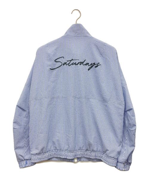 Saturdays NYC（サタデーズ ニューヨーク）Saturdays NYC (サタデーズ ニューヨーク) Seersucker Blouson ブルー サイズ:Mの古着・服飾アイテム