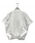 USED (ユーズド) ハーフジップ半袖スウェット ホワイト サイズ:不明：9000円