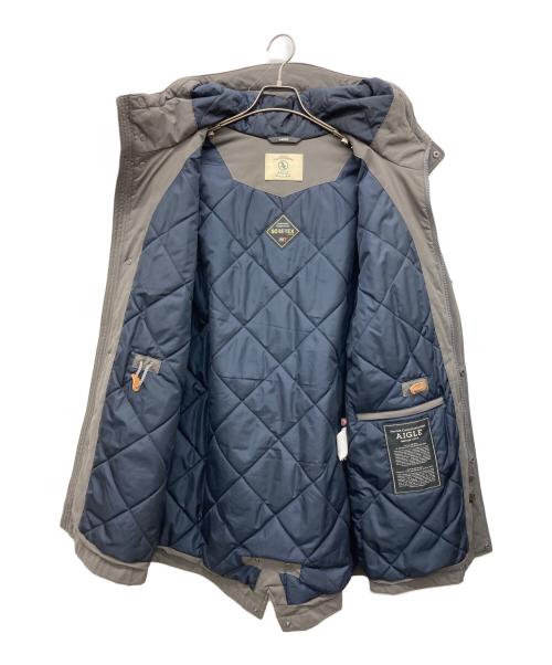 AIGLE（エーグル）AIGLE (エーグル) 中綿フーデッドコート グレー サイズ:Lの古着・服飾アイテム