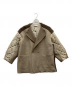 eimee lawエイミーロウ）の古着「レイヤード切替ジャケット」｜ベージュ