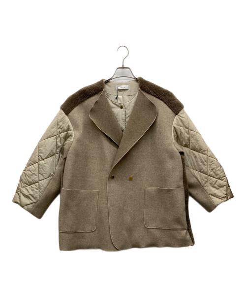 eimee law（エイミーロウ）Eimee Law (エイミーロウ) レイヤード切替ジャケット ベージュ サイズ:38の古着・服飾アイテム