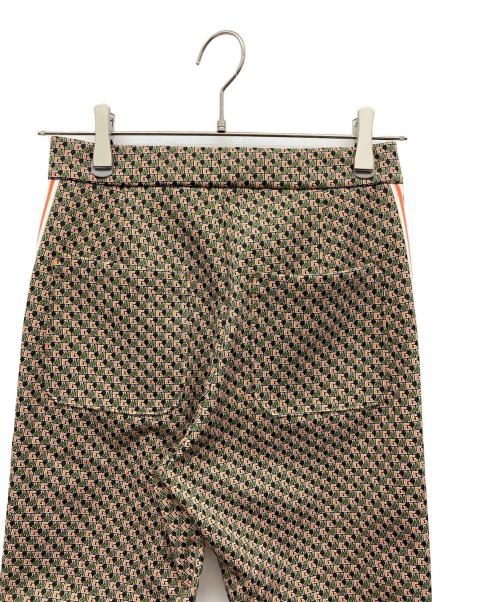 Hysteric Glamour（ヒステリックグラマー）Hysteric Glamour (ヒステリックグラマー) HG MONOGRAM柄ジャカード フレアパンツ ブラウン サイズ:Sの古着・服飾アイテム