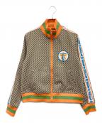 Hysteric Glamourヒステリックグラマー）の古着「HG MONOGRAM柄ジャカード トラックジャケット」｜ブラウン