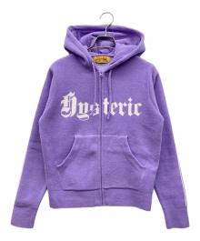 Hysteric Glamour（ヒステリックグラマー）の古着「HYSTERIC TIMESジャカード ショート丈パーカー」｜スカイブルー