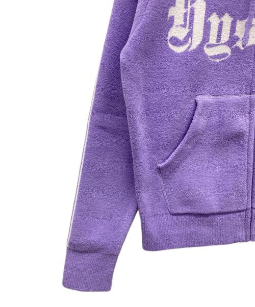 Hysteric Glamour（ヒステリックグラマー）Hysteric Glamour (ヒステリックグラマー) HYSTERIC TIMESジャカード ショート丈パーカー スカイブルー サイズ:FREEの古着・服飾アイテム