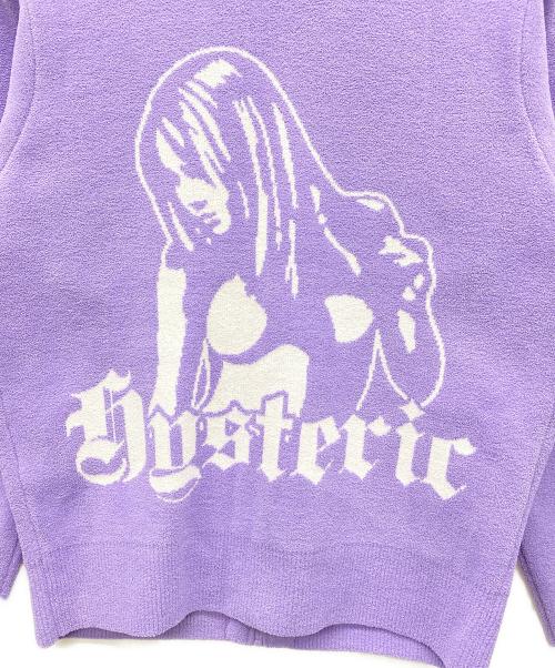 Hysteric Glamour（ヒステリックグラマー）Hysteric Glamour (ヒステリックグラマー) HYSTERIC TIMESジャカード ショート丈パーカー スカイブルー サイズ:FREEの古着・服飾アイテム