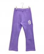 Hysteric Glamourヒステリックグラマー）の古着「HYSTERIC TIMESジャカード フレアパンツ」｜スカイブルー