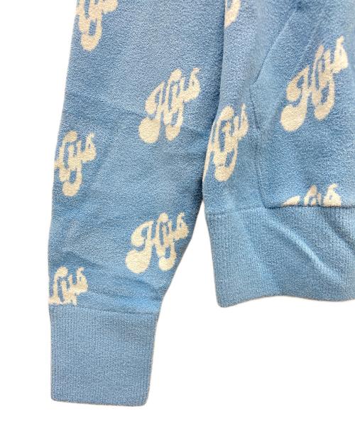 Hysteric Glamour（ヒステリックグラマー）Hysteric Glamour (ヒステリックグラマー) SWASH MONOGRAM柄ジャカード パーカー スカイブルー サイズ:FREEの古着・服飾アイテム