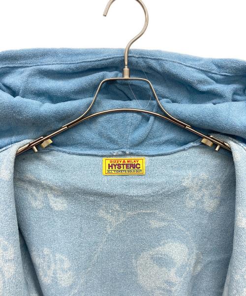 Hysteric Glamour（ヒステリックグラマー）Hysteric Glamour (ヒステリックグラマー) SWASH MONOGRAM柄ジャカード パーカー スカイブルー サイズ:FREEの古着・服飾アイテム