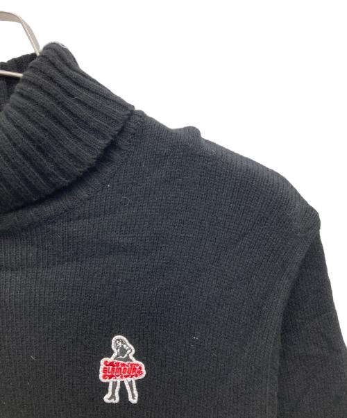 Hysteric Glamour（ヒステリックグラマー）Hysteric Glamour (ヒステリックグラマー) VIXEN GIRL タートルネックニット ブラック サイズ:Mの古着・服飾アイテム