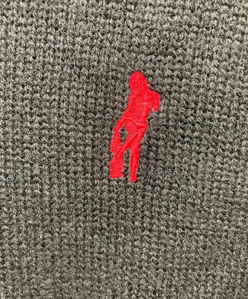 Hysteric Glamour（ヒステリックグラマー）Hysteric Glamour (ヒステリックグラマー) HYSTERIC TIMES刺繍 タートルネックセーター ブラック サイズ:Ｍの古着・服飾アイテム